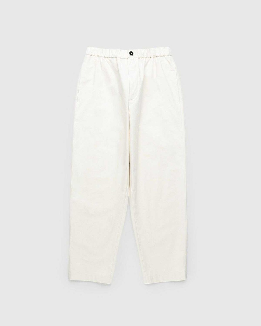 Bukser | Jil Sander Cropped Straight Leg Bukser Beige